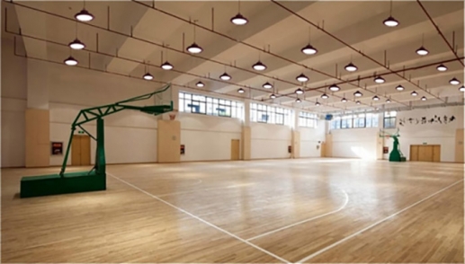LED Mining Lamp Lighting Project of Indoor Basketball Court in Shenzhen Gymnasium