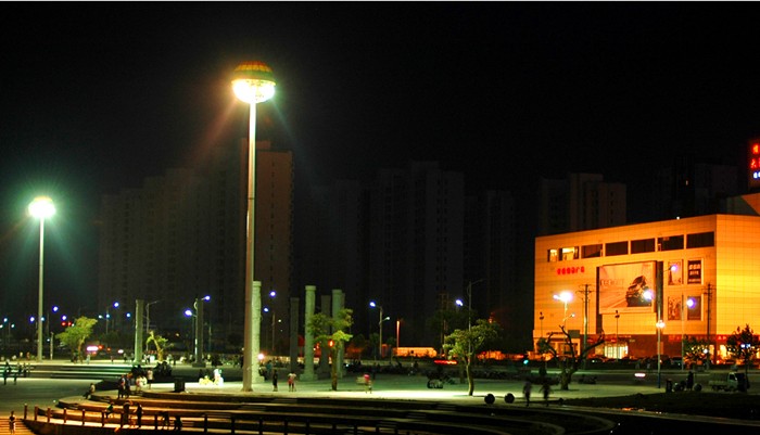 Guangzhou member village shopping mall LED high pole lighting project